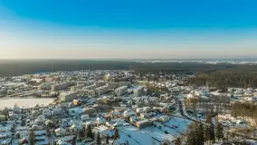 Mix ujęć z lotu ptaka w zimowej wersji Mazur - cz. 3 - zdjęcie 15