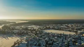 Mix ujęć z lotu ptaka w zimowej wersji Mazur - cz. 3 - zdjęcie 29