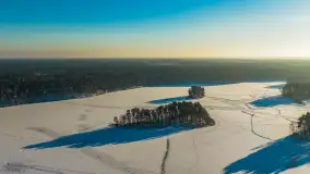 Mix ujęć z lotu ptaka w zimowej wersji Mazur - cz. 3 - zdjęcie 34