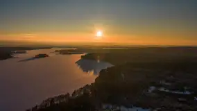 Mix ujęć z lotu ptaka w zimowej wersji Mazur - cz. 3 - zdjęcie 12