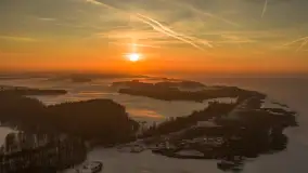 Mix ujęć z lotu ptaka w zimowej wersji Mazur - cz. 3 - zdjęcie 1