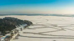 Mix ujęć z lotu ptaka w zimowej wersji Mazur - cz. 3 - zdjęcie 21