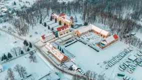 Mix ujęć z lotu ptaka w zimowej wersji Mazur - cz. 3 - zdjęcie 13