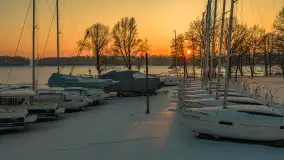 Mix ujęć z lotu ptaka w zimowej wersji Mazur - cz. 3 - zdjęcie 19