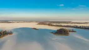 Mix ujęć z lotu ptaka w zimowej wersji Mazur - cz. 3 - zdjęcie 39