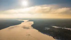 Mix ujęć z lotu ptaka w zimowej wersji Mazur - cz. 3 - zdjęcie 33