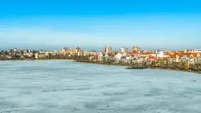 Przedwiośnie w Ełku z drona, okolice ulicy Zamkowej, marzec 2026 r. - zdjęcie 27