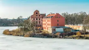 Przedwiośnie w Ełku z drona, okolice ulicy Zamkowej, marzec 2026 r. - zdjęcie 21