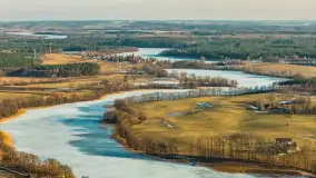 Przedwiośnie nad jeziorami przy wsi Klusy, marzec 2026 r. - zdjęcie 1