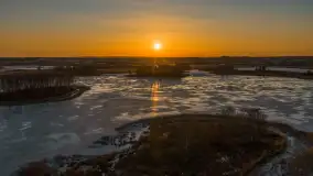 Przedwiośnie o zachodzie słońca nad jeziorem Kruklin, marzec 2026 r. - zdjęcie 4