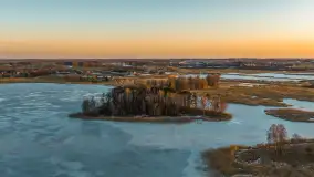 Przedwiośnie o zachodzie słońca nad jeziorem Kruklin, marzec 2026 r. - zdjęcie 9