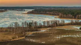Przedwiośnie o zachodzie słońca nad jeziorem Kruklin, marzec 2026 r. - zdjęcie 31