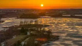 Przedwiośnie o zachodzie słońca nad jeziorem Kruklin, marzec 2026 r. - zdjęcie 33