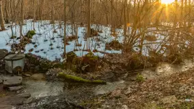 Zachód słońca nad jeziorem Ublik Mały, marzec 2026 r. - zdjęcie 12