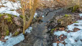 Zachód słońca nad jeziorem Ublik Mały, marzec 2026 r. - zdjęcie 11