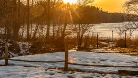 Zachód słońca nad jeziorem Ublik Mały, marzec 2026 r. - zdjęcie 22