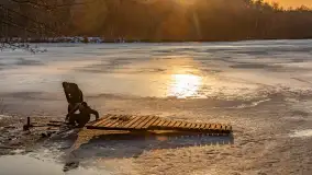 Zachód słońca nad jeziorem Ublik Mały, marzec 2026 r. - zdjęcie 23