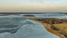 Jezioro Mamry i Święcajty z drona, marzec 2026 r. - zdjęcie 35