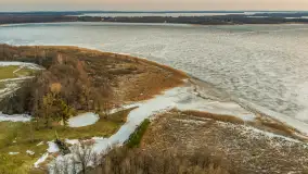 Jezioro Mamry i Święcajty z drona, marzec 2026 r. - zdjęcie 6