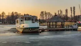 Marcowy zachód słońca w Zatoce Tracz, jezioro Kisajno - zdjęcie 40