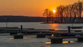 Marcowy zachód słońca w Zatoce Tracz, jezioro Kisajno - zdjęcie 30