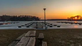 Marcowy zachód słońca w Zatoce Tracz, jezioro Kisajno - zdjęcie 28