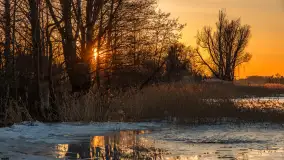 Zachód słońca nad jeziorem Kruklin, marzec 2026 r. - zdjęcie 10