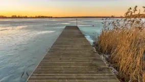 Zachód słońca nad jeziorem Kruklin, marzec 2026 r. - zdjęcie 23