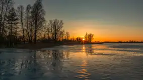 Zachód słońca nad jeziorem Kruklin, marzec 2026 r. - zdjęcie 25