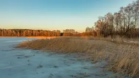 Zachód słońca nad jeziorem Kruklin, marzec 2026 r. - zdjęcie 2