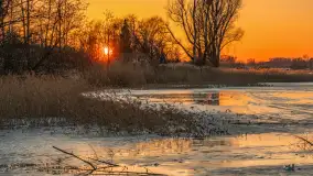 Zachód słońca nad jeziorem Kruklin, marzec 2026 r. - zdjęcie 27