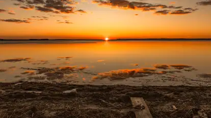 Zachód słońca nad Darginem, pierwszy dzień wiosny