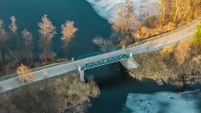 Jeziora Niegocin, Niałk Duży i Mały oraz Wojnowo u progu wiosny, z lotu ptaka - zdjęcie 12