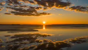 Zachód słońca nad Darginem z lotu ptaka, wiosna 2026 r. - zdjęcie 1