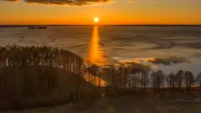 Zachód słońca nad Darginem z lotu ptaka, wiosna 2026 r. - zdjęcie 10