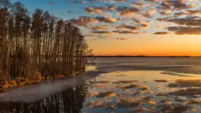 Zachód słońca nad Darginem z lotu ptaka, wiosna 2026 r. - zdjęcie 4