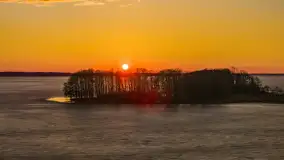 Zachód słońca nad Darginem z lotu ptaka, wiosna 2026 r. - zdjęcie 13