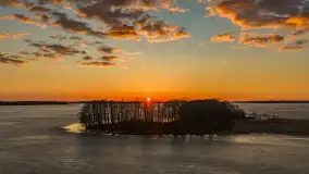 Zachód słońca nad Darginem z lotu ptaka, wiosna 2026 r. - zdjęcie 27