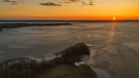 Zachód słońca nad Darginem z lotu ptaka, wiosna 2026 r. - zdjęcie 24