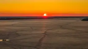 Zachód słońca nad Darginem z lotu ptaka, wiosna 2026 r. - zdjęcie 17