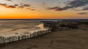 Zachód słońca nad Darginem z lotu ptaka, wiosna 2026 r. - zdjęcie 15