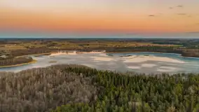 Zachód słońca nad Darginem z lotu ptaka, wiosna 2026 r. - zdjęcie 18