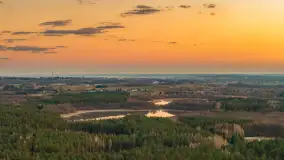 Zachód słońca nad Darginem z lotu ptaka, wiosna 2026 r. - zdjęcie 14