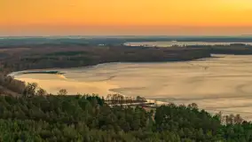 Zachód słońca nad Darginem z lotu ptaka, wiosna 2026 r. - zdjęcie 11