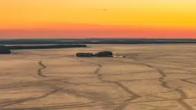 Zachód słońca nad Darginem z lotu ptaka, wiosna 2026 r. - zdjęcie 20