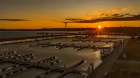 Wiosenny zachód słońca nad Giżyckiem i Ekomariną - zdjęcie 15