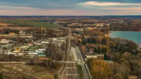 Wiosenny zachód słońca nad Giżyckiem i Ekomariną - zdjęcie 23