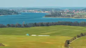 Port i wieś Popielno na wiosennych kadrach z drona, kwiecień 2026 r. - zdjęcie 22