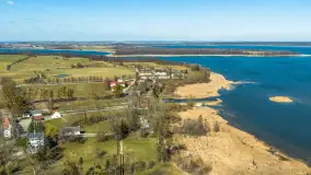 Port i wieś Popielno na wiosennych kadrach z drona, kwiecień 2026 r. - zdjęcie 2