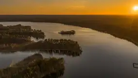 Zachód słońca nad jeziorem Nidzkie, Ruciane-Nida i Pod Dębem, kwiecień 2026 r. - zdjęcie 41